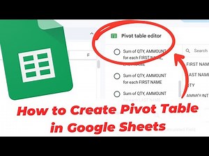 How to Create Pivot Table in Google Sheets (Step by Step)