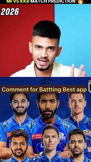 MI vs KKR Live Match Review 🏏 MI Strong Playing XI | IPL 2026