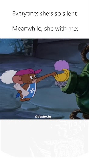 DEXTER on Instagram: "Mention her😂😂😂 follow @dexter.ig_ for more 🎥: Tom and Jerry is the classic comedy duo where a clever little mouse constantly outsmarts a determined but unlucky cat. Tom, always plotting new ways to catch Jerry, ends up creating chaos far bigger than his goal, while Jerry stays cool and sneaky, turning every trap into a hilarious disaster… usually for Tom! Their endless chase takes them through houses, gardens, and even fancy hotels, with flying pans, exploding gadgets,