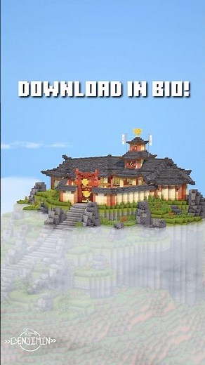 Lego Ninjago Monastery of Spinjitzu survival base in Minecraft #minecraft #ninjago #surival