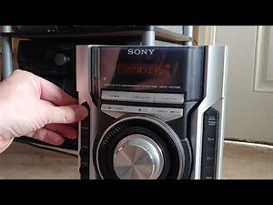 Test modes on the Sony MHC-EC55