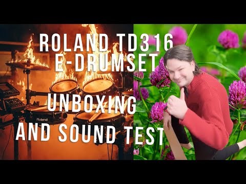 Roland TD316 E-Drum Set Unboxing and Sound Test