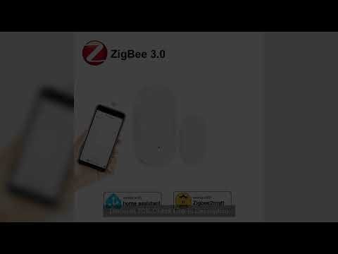 Zigbee 3.0 Window Door Sensor Magnetic Security Alarms Window Detector With Battery Home Assistant A
