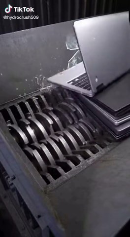 Laptop crashed #asmr #laptop #crushingtime #crushed #satisfying | Laptop