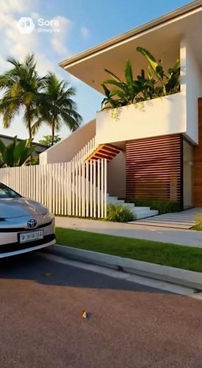 Beautiful Modern House Front View