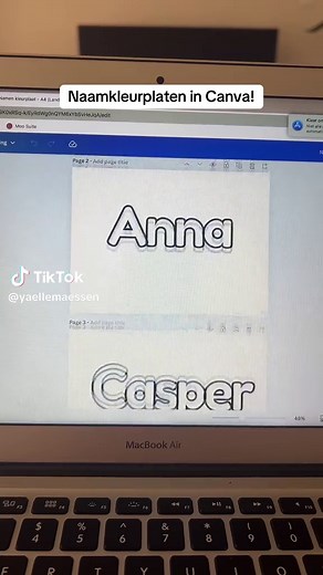 Naamkleurplaten maken voor het nieuwe schooljaar