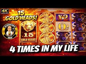 4 TIMES IN MY LIFE over 100 SPINS on Buffalo Gold Slot Machines
