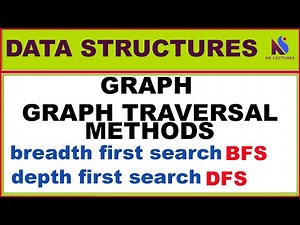 graph,graph traversal methods, breadth first search, bfs, depth first search, dfs | data structures