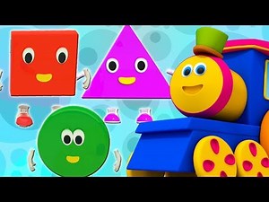 Bob xe lửa | Năm hình chữ nhỏ | nhảy vần cho trẻ em | Bob The Train | Five Little Shapes Song