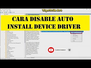 HOW TO DISABLE AUTO INSTALL DEVICE DRIVER || disable automatic install drivers