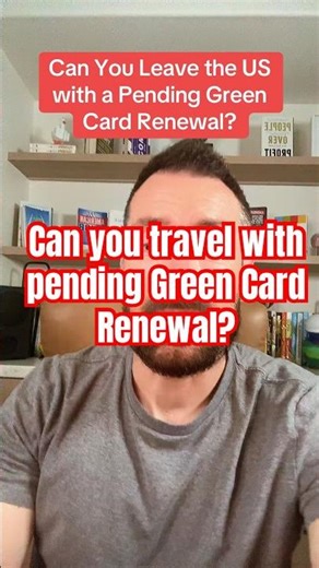 Can you travel with a pending Green Card Renewal? #immigration