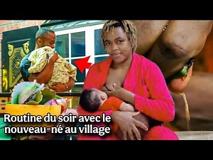 Evening routine with the newborn in the village 🏡