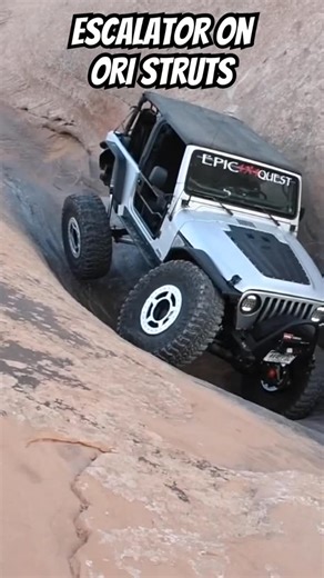 @epic4x4quest Escalator on ORI Struts and a Level-It is so easy! #oristruts #jeep #offroad #offroading #moab #4x4 | Jensen Bros. Off-Road Parts