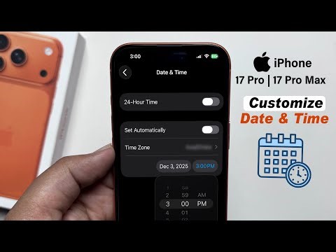 How to change the time in iPhone 17 Pro / 17 Pro Max