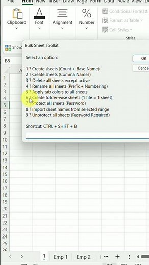 Excel Productivity Hack – Manage Multiple Sheets Instantly with #excel #excellyes