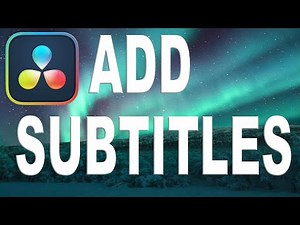 How To Add Subtitles in Davinci Resolve 20 Tutorial