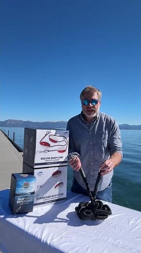 Tahoe Marine Supply - Bungee Dock Line – Water Line Buddy for Anchors & Docks