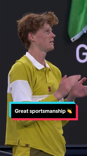Jannik Sinner led Rod Laver in applause for Hugo Gaston after the injured Frenchman was forced to retire from their opening round match Down Under 👏 #AusOpen #tennis