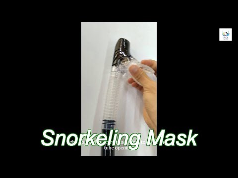 dry top snorkel with anti-choking design, food-grade silicone mouthpiece, adjustable clip snorkeling