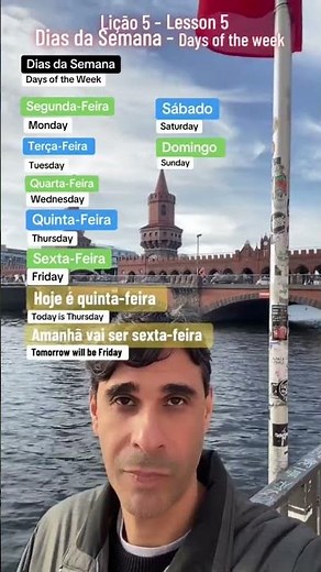 How to Say The Days of The Week in Portuguese