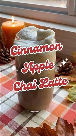 Cinnamon Apple Chai Latte 🍎🍁