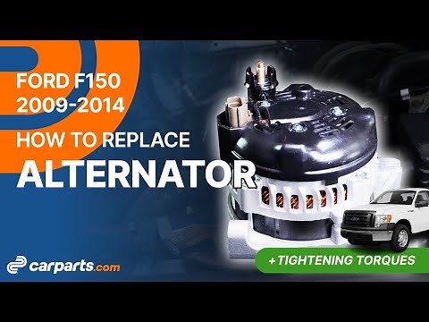 How to replace the Alternator 2009-2014 Ford F150 ⚡