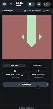 CSS Battles Daily Target 25th February 2026 Solution | 189 chars | CSS Challenges #cssbattles #css