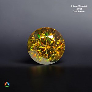 Natural Sphene(titanite), Jewelry Gemstone, 4.10 Ct Round Jewelry Gemstones, Madagascar Dark Brown Color - Etsy Australia