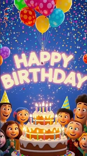 HAPPY BIRTHDAY! 3D Animation #animation#happybirthday #birthdaycelebration #birthdaywishes