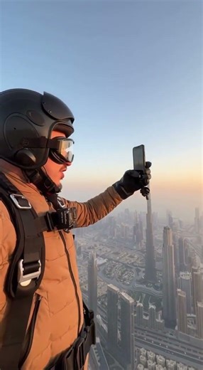 Flying a jetpack over Burj Khalifa #dubai