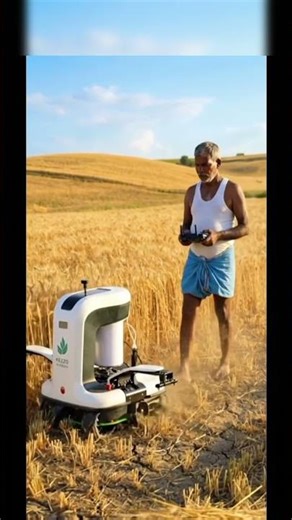 Automatic Crop Cutting Robot in Action 🌾🤖