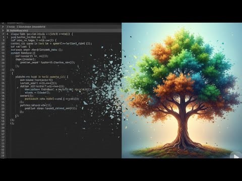 ✨ Watch a Beautiful Tree Grow… Coded in 5 Minutes! 🌳 #python #viral 