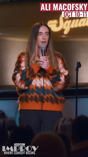 #Dallas Oct. 10-11 @notalimac is LIVE at our #Addison club, @addisonimprov! Get tickets with the link in our bio before she sells out! #DFW #FortWorth #Plano #Mesquite #Arlington Ali Macofsky is a stand up comedian, actress, and writer who began her comedy career at the age of 7 when she would join Ryan Seacrest on KIIS FM every weekday morning and prank call listeners as her character “Lil Ally” and has continued to pursue comedy ever since. Shortly after high school, Ali quickly established he