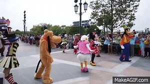 FULL Mickey's Storybook Express Shanghai Disney Parade on Make a GIF