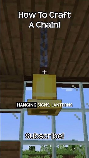 How To Craft A Chain In Minecraft?!