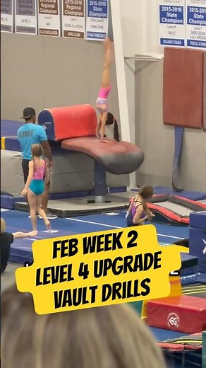 Check out my Feb Week 2 vault drills — level 4 upgrade season #gymnasticslife #gymnasticscoach