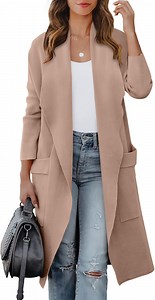 Luniro Women Open Front Coatigan Jackets Long Cardigan Sweaters 2025 Fall Winter Oversized Cardigans