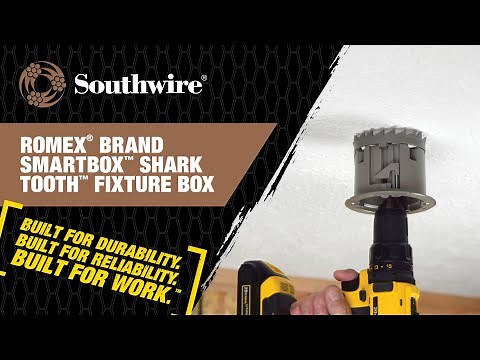 Southwire® Romex® Brand SmartBox™ Shark Tooth™ Fixture Box