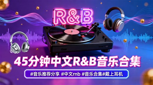 45分钟中文R&B音乐合集#音乐推荐分享 #中文rnb #音乐合集#戴上耳机