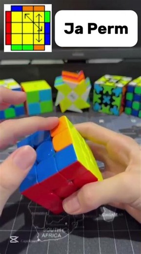 Ja Perm Tutorial 🧩 | Easy PLL Algorithm #rubikscube #speedcubing #cubing #cfop #pll #japerm #shorts