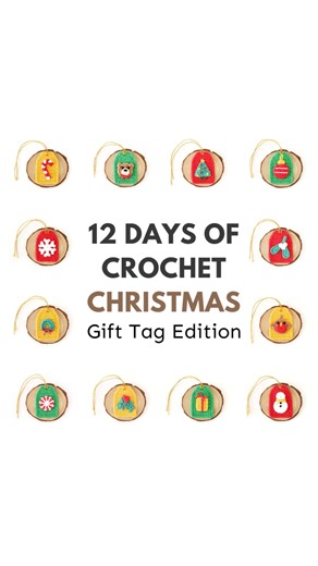 Fay | Crochet Designer on Instagram: "✨ FREE PATTERNS ✨ And that’s a wrap for the #12daysofcrochetchristmas 🎁 Which gift tag is your favourite? A huge thank you to everyone who joined in and for all of your kind comments and messages, your support really does make a difference 💖 Patterns are free on the blog [stitchbyfay.com] 🎅🏻 Merry Christmas x #crochet #crochetapplique #crochetdesigner #lovecrafts #paintboxyarns #freecrochetpattern #christmascrochet #crochetchristmas #crochetgifttags #sti