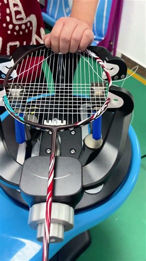 Smart string length calculation✅Match racket size automatically#badminton #strings #badmintongear