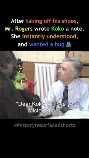 When Koko the Gorilla Met Mr. Rogers ❤️ 🦍