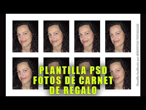 Plantilla PSD de regalo para fotos de carnet - Photoshop