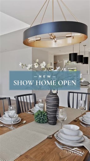 Integra Homes on Instagram: "Set in The Rise at Crown Isle, this thoughtfully designed two-level custom-built home offers 3,070 sq. ft. of functional living in one of the community’s most desirable neighbourhoods. The main level includes vaulted ceilings and light-filled interiors with 3 bedrooms up, 3 bedrooms down, 3.5 bathrooms, and a spacious layout designed for comfort, flexibility, and elevated West Coast living. Inside, you’ll find a soaring vaulted ceiling in the great room, an inviting 