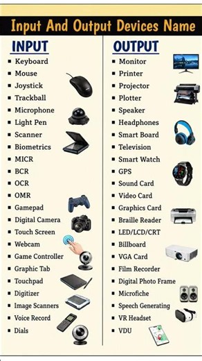 Can You Name These Input & Output Devices? 💻🖥️ | Computer Basics #Shorts