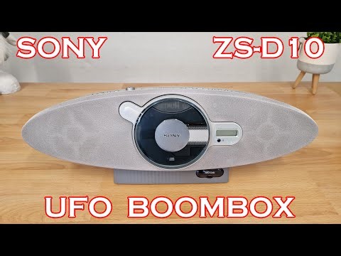 SONY ZS-D10 Compact Boombox - Swing-Open CD Door - Eye...UFO...