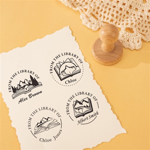 Custom Library Book Stamp, Personalized Ex Libris Stamp - Etsy Australia