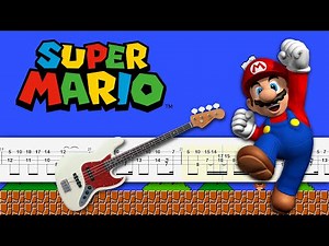 Super Mario - Gameplay Theme (Bass Tabs + Tutorial) By ‪@ChamisBass‬