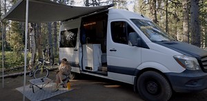 Woman Lives Out of Adventure-Ready Sprinter, Has a Tricky and Inspiring Layout